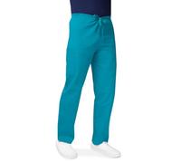 Adar Universal Unisex Scrubs - Drawstring Tapered Leg Scrub Pants - 504 - Teal Blue - L