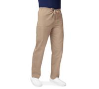 Adar Universal Unisex Scrubs - Drawstring Tapered Leg Scrub Pants - 504T - Khaki - M