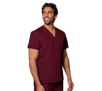 Adar Universal Unisex Scrubs - V-Neck Scrub Top - 2600 - Burgundy - XL