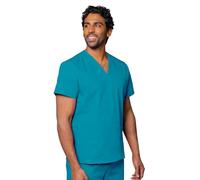 Adar Universal Unisex Scrubs - V-Neck Scrub Top - 2600 - Teal Blue - 3X