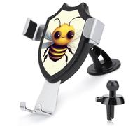 ADASGHBY Car Phone Holder Mount 3-in-1 Cell Phone Holder Cute Bee Cell Phone Stand for Vent for iPhone Android and All Smartphones