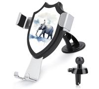 ADASGHBY Car Phone Holder Mount 3-in-1 Cell Phone Holder Man Riding an Elephant Cell Phone Stand for Vent for iPhone Android and All Smartphones