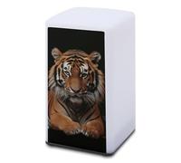 ADASGHBY Desk Lamp Small Dimmable Table Lamp Battery Operated Portable with Tiger and Paws Bedside Night Light for Home Office Reading