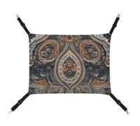 ADASGHBY Pet Hammock Reversible Cat Hanging Hammock Soft Blue and Orange Sleeping Hammock for Puppy Dog Piggy Rabbit Hamster