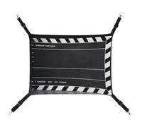 ADASGHBY Pet Hammock Reversible Cat Hanging Hammock Soft Classic Movie Clapboard Black Sleeping Hammock for Puppy Dog Piggy Rabbit Hamster