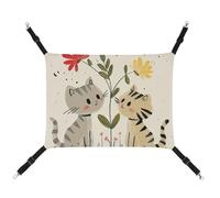 ADASGHBY Pet Hammock Reversible Cat Hanging Hammock Soft Draw Two Cats Sleeping Hammock for Puppy Dog Piggy Rabbit Hamster