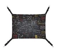 ADASGHBY Pet Hammock Reversible Cat Hanging Hammock Soft Mathematics and Physics Sleeping Hammock for Puppy Dog Piggy Rabbit Hamster
