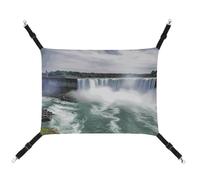 ADASGHBY Pet Hammock Reversible Cat Hanging Hammock Soft Niagara Falls Sleeping Hammock for Puppy Dog Piggy Rabbit Hamster