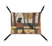 ADASGHBY Pet Hammock Reversible Cat Hanging Hammock Soft On A Park Bench Sleeping Hammock for Puppy Dog Piggy Rabbit Hamster