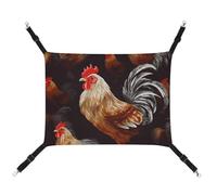 ADASGHBY Pet Hammock Reversible Cat Hanging Hammock Soft Shine Rooster Sleeping Hammock for Puppy Dog Piggy Rabbit Hamster
