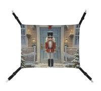 ADASGHBY Pet Hammock Reversible Cat Hanging Hammock Soft Vintage Nutcracker Sleeping Hammock for Puppy Dog Piggy Rabbit Hamster