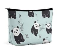 ADASGHBY Portable Small Cosmetic Bag Cute Travel Makeup Bag Cute Sloth Waterproof Toiletry Bag for Women, Cartoon Panda Bear, One Size