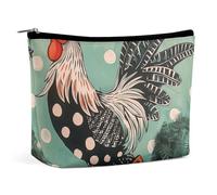 ADASGHBY Portable Small Cosmetic Bag Cute Travel Makeup Bag Red Cowboy Boots Waterproof Toiletry Bag for Women, Red Cowboy Boots, One Size