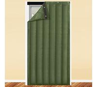 ADASP Thermal Insulated Curtain Door Curtains Soundproof Blanket Heavy Door Screen Noise Cancelling Windproof Door Cover for Living Room, Office, Closet, Garage, Bar, Gym, Stairway, Entry, Basement