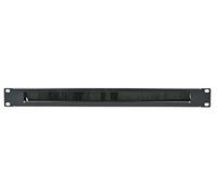 Adastra | 1U Rack Brush Plate/Panel for 19" Data Cabinets | Black