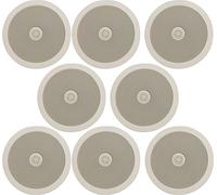 Adastra 8 x CEILING SPEAKERS 100W 2-Way Easy Fit 6.5" 16.5cm Directional tweeter 952.534