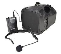 Adastra 952.412UK handheld PA system with neckband mic, USB, FM and Bluetooth