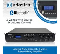 Adastra | A-series (A6) Multi Zone Stereo Amplifier | 6 x 200W