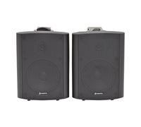 AMPLIFIED SURROUND SOUND WALL MOUNT BOOK SHELF STEREO SPEAKERS