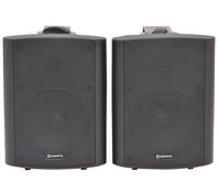 AMPLIFIED SURROUND SOUND WALL MOUNT BOOK SHELF STEREO SPEAKERS