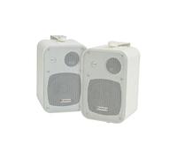 Adastra B30V-W Powerful 3 Way Speaker with Mounting Brackets - White (Pack of 2)