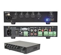 Adastra Compact 100V Line/8 Ohm PA Public Address Mixer Amplifiers