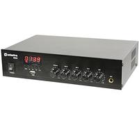 Adastra DM25 Digital Mixer-Amplifier 100V 25W USB FM Bluetooth Mono | Compact housing, S/PDIF output connector, spring terminals, 4-16 ohms speaker operation