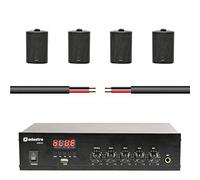 Adastra DM40 Digital 100V Mixer Amplifier 40W Bluetooth USB inc Speakers & Cable