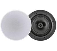 Adastra | Two Way Ceiling Speaker with Discreet Low profile Design and Magnetic Frameless Grille | White 6.5" Main Driver