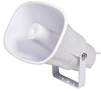Adastra | Moulded ABS Horn Speaker Weatherproof & Fire rated | 15W White