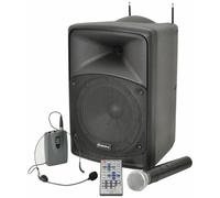 Adastra PAV8 Portable PA with Headset & Hand held Mic - CD/DVD/FM Player