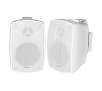 Adastra Weather Resistant Indoor and Outdoor Full Range Speakers Supplied in Pairs, Patio Music, Garden Speakers, Kitchen or Bathroom Audio 100W 5.25" White