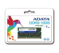 ADATA 1 GB DDR3-1333 (PC-10666) CL9 SO-DIMM Memory Module AD3S1333B1G9R (Black)