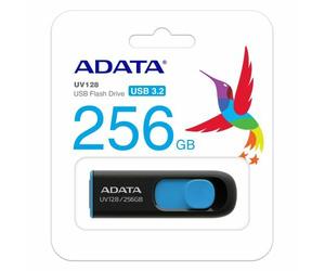 ADATA 16/32/64/128/256GB USB 3.0 Memory Pen UV128 Retractable lot Black Blue