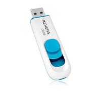 ADATA 64GB C008 64GB USB 2.0 Blue,White USB flash drive - USB flash drives (USB 2.0, USB 2.0, Type-A, Blue, White, Windows 98/2000/XP/Vista/7 Mac OS 9.0 + Linux Kernal 2.4 +)