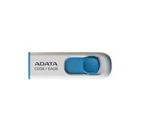 ADATA 64GB C008 64GB USB 2.0 Blue,White USB flash drive - USB flash drives (USB 2.0, USB 2.0, Type-A, Blue, White, Windows 98/2000/XP/Vista/7 Mac OS 9.0 + Linux Kernal 2.4 +)