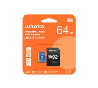ADATA AUSDX64GUICL10A1-RA1 64GB Premier Micro SDXC Card with SD Adapter UHS-I Class 10 with A1 App Performance - (Storage > SD Cards & Flash Memory)