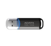 ADATA 64GB USB 2.0 Memory Pen, C906, Compact, Black & Blue
