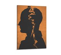 ADATA Abstract Imagination Art Climbing Stairs Psychology Poster Canvas Wall Art Room Decoration Aesthetics Wall Paintings Gifts 12 x 18 Inches (30 x 45 cm) Frame-1