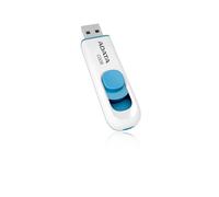 ADATA AC008-64G-RWE USB Flash Drive - 64GB Slide USB 2.0 Blue/White