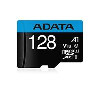 ADATA AUSDX128GUICL10A1-RA1 ADATA 128GB Premier microSDXC UHS-I/Class 10 V10 A1 Memory Card with SD Adapter
