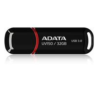 ADATA UV150 USB 3.0 Snap-On Cap Flash Drive, Black, AUV150-32G-RBK