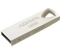 ADATA UV210 32GB Metallic Style Capless Water Resistant Dust Resistant Impact Resistant USB Flash Drive, Gold (AUV210-32G-RGD)