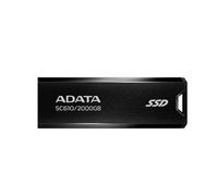 Adata Sc610 2Tb Pocket Size External Ssd Usb 3.2 Gen2 Type-A Capless Retractable
