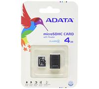 ADATA MicroSD 4GB Memory Card + Micro Cardreader, Black/Gray
