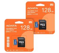 ADATA Premier Memory Card MicroSDXC 128GB Class 10 UHS-I - Twin Pack