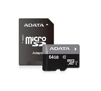 ADATA Premier microSD 64GB Memory Card, gray