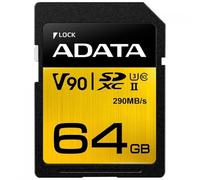 ADATA Premier ONE (64GB) Class 10 UHS-II SDXC Memory Card, black