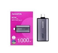 ADATA SC750 (SC750-1000G-CCBK) 1TB USB-C Portable SSD USB 3.2 Gen 2 Up to 1000 MB/s Black Titanium Compatible with Windows, iOS, Android