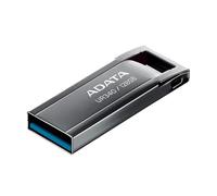 ADATA, UR340 USB 3.2 Gen1 Metal Flash Drive, Splashproof, Shockproof, Dustproof, 128GB, Black